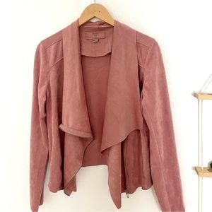 BlankNYC suede jacket in pink (L)
